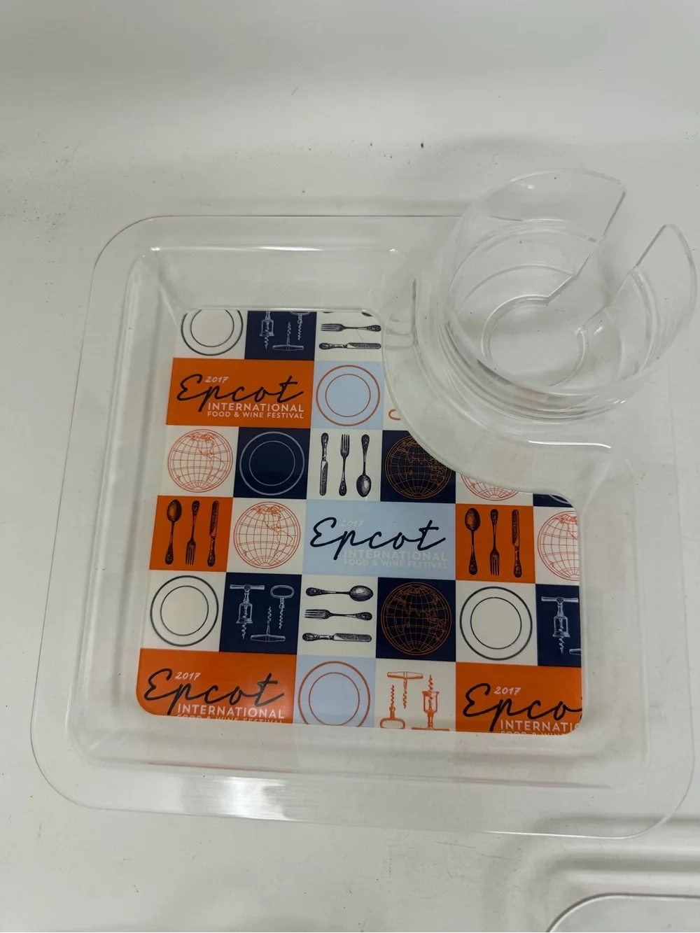 Lot of 5 Epcot Food & Wine Festival Trays 2014-2017 &2019 Disney Parks Souvenirs